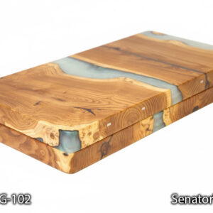 تخته نرد رزینی و چوب سنجد کلکسیونی با در بسته — دو صفحه روی هم