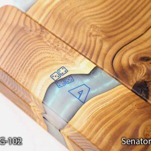 جا مهره‌ای چوبی تخته نرد رزینی با در بسته و اتصالات مگنتی